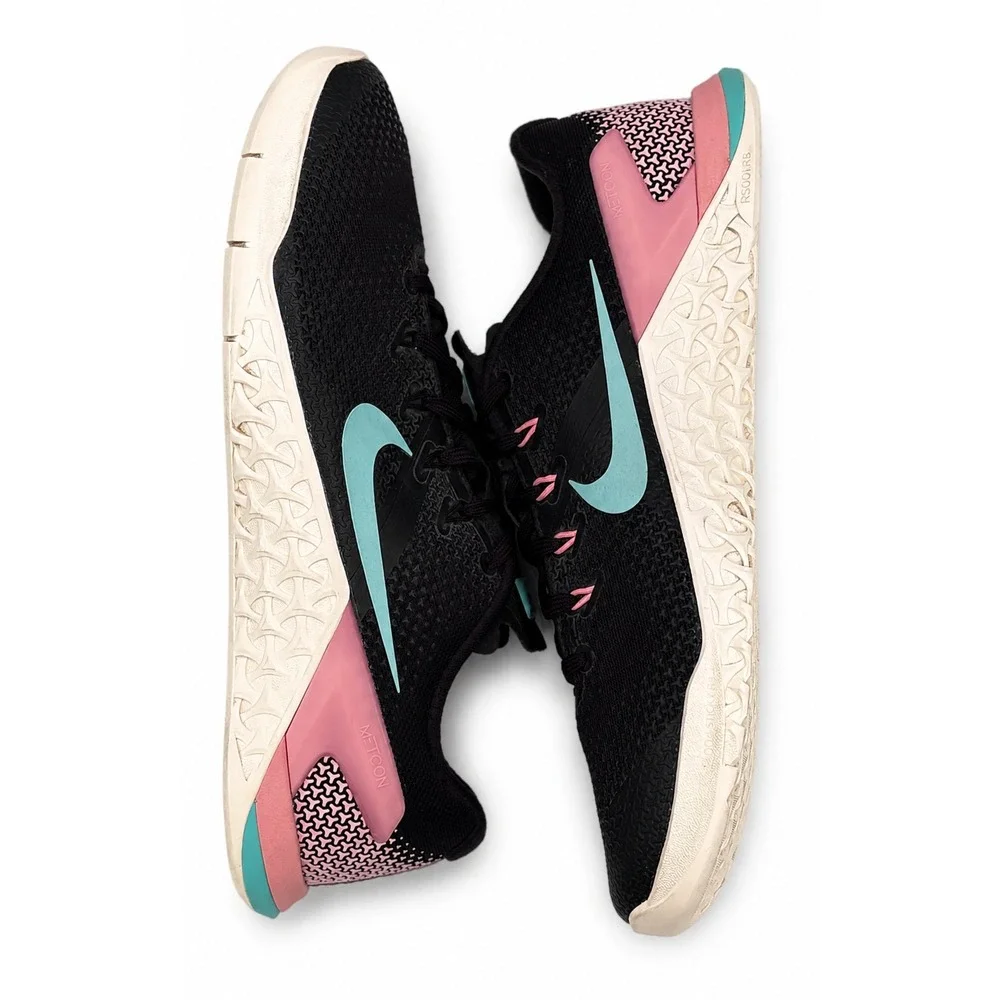 Nike Metcon 4 Women's Size 9.5 Black Pink Athletic Gym Training Shoes 924593-632
